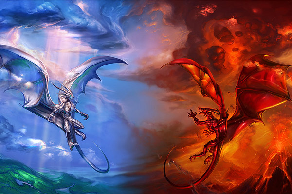 fire-dragon-ice-dragon-chaos-order-dragons